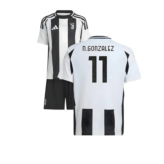2024-2025 Juventus Home Mini Kit (N.Gonzalez 11)-SoccerKits Hub | Buy Soccer Jerseys Online